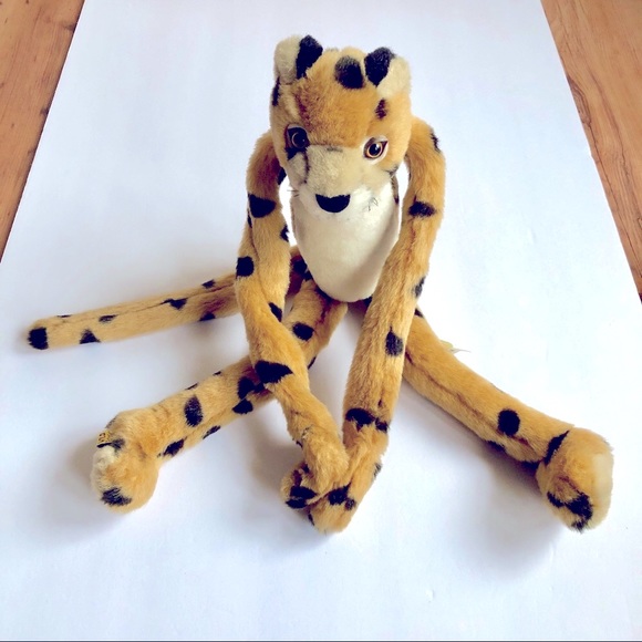 Vintage Hanging Cheetah Stuffed Animal Toy - Picture 3 of 14